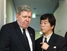  Assistant Secretary of State James Kelly meets Japanese foreign ministry official Hitoshi Tanaka in Tokyo 